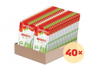 Bio matcha tea shake jahodovy set 40ks - vyhodne  baleni matcha tea shake jahoda set 40 ks lahodny napoj plny energie zdrava snidane