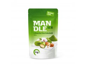 Mandle v matcha tea cokolade 100 g lahodne dobre orisky japonsko