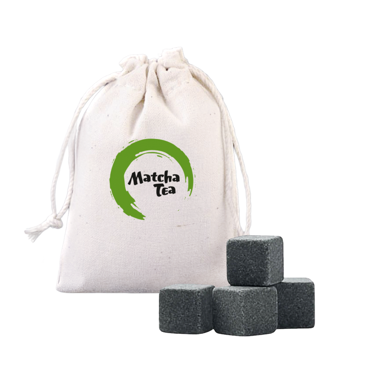 Matcha ledové kameny — sada 4 ks v sáčku