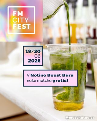 💚 Matcha zdarma na FM City Festu Míříte 19.–20. 6. do Frýdku-Místku? Zastavte se za námi v Notino Boost Baru, kde pro vás...