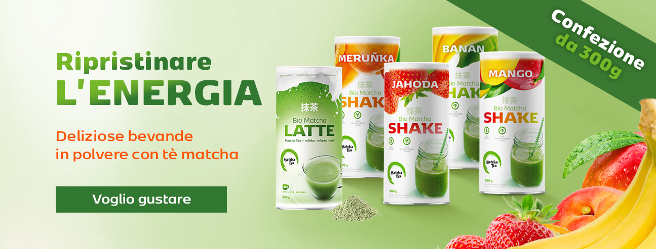 Il vostro latte al tè matcha preferito senza aromi aggiuntivi e preparazioni complicate! Tutto ciò che dovete fare è mescolare la miscela di tè matcha biologico con acqua! Semplice, veloce e delizioso. Contiene circa 20 porzioni.