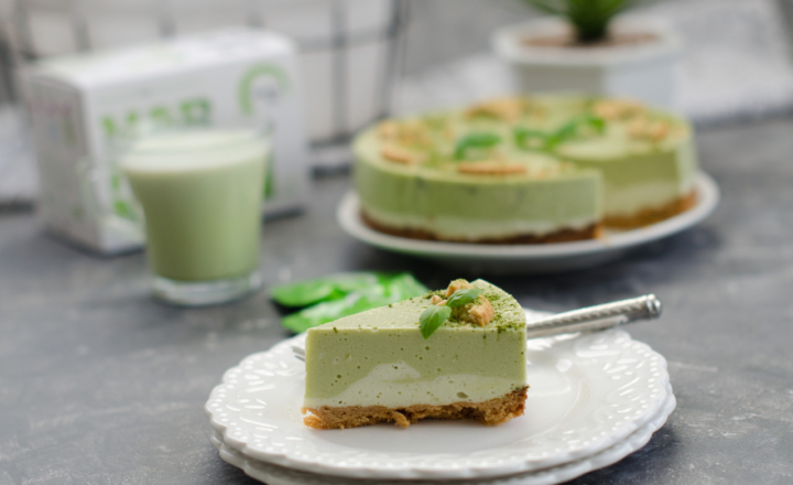 Dvojfarebný Matcha Cheesecake