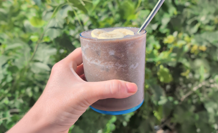 Recept: hruškové hojicha smoothie