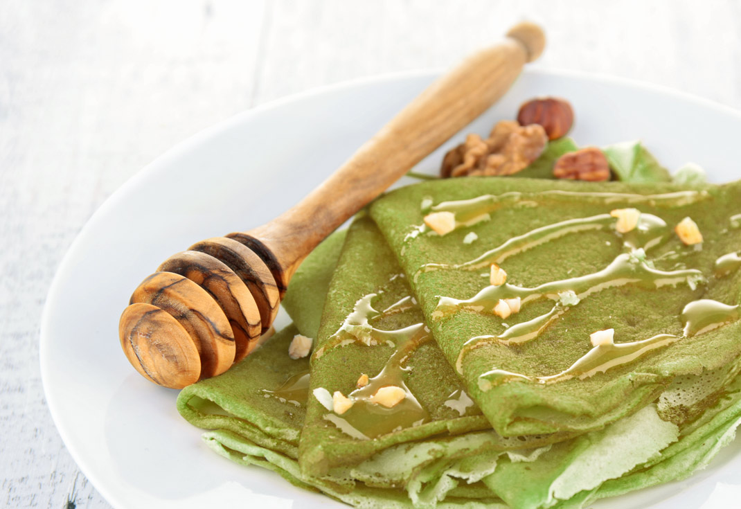 Recept na Matcha Tea palacinky