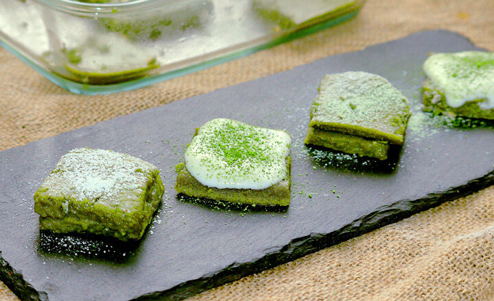 Recept pečené matcha mochi