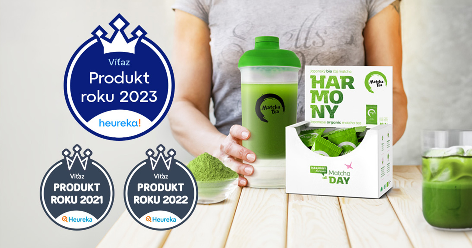 Bio Matcha Tea Harmony: Opäť Produktom roku na Heuréka.sk
