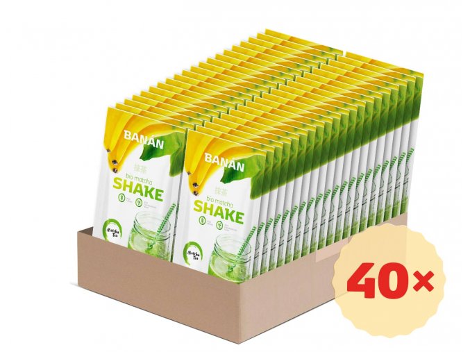 Bio matcha tea shake bananovy set 40ks - yhodne  baleni matcha tea shake mango set 40 ks - lahodny napoj plny energie zdrava snidane