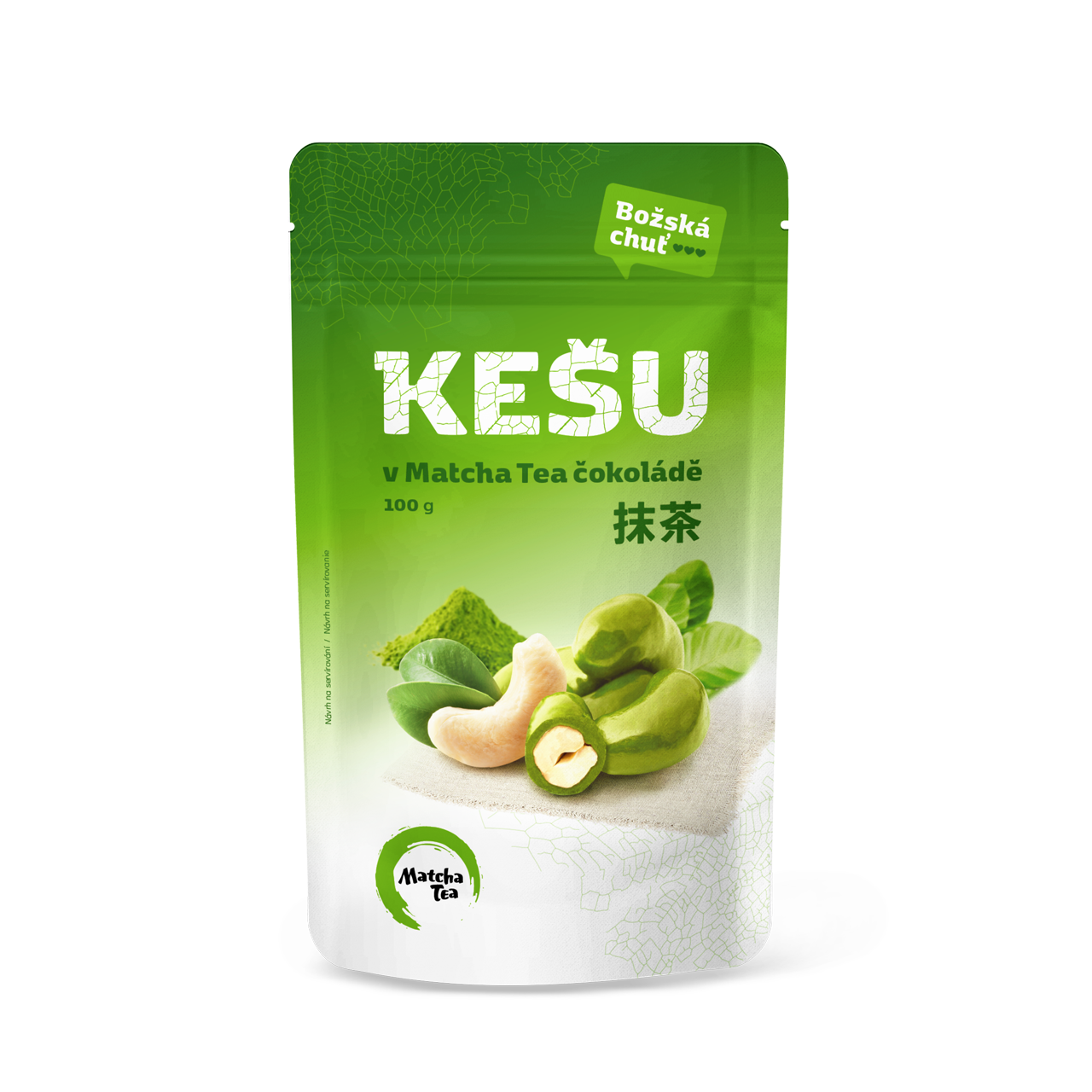 Kešu v Matcha Tea čokoláde 100 g