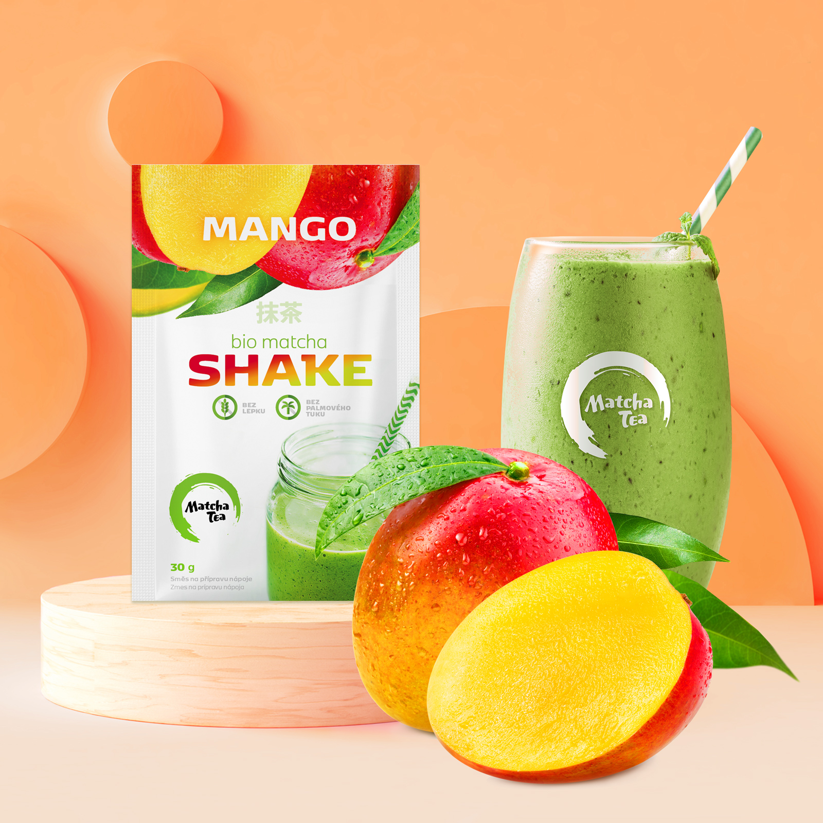 Bio Matcha Tea Shake Mango 30 g