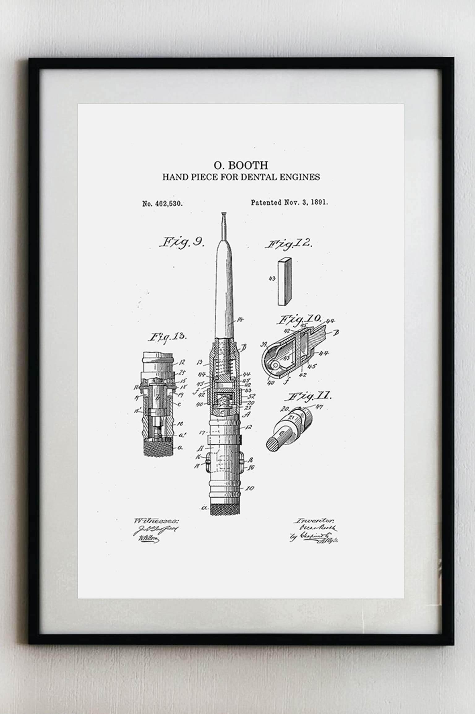 Nástavec pro zubní vrtací soupravu - Plakát A3
