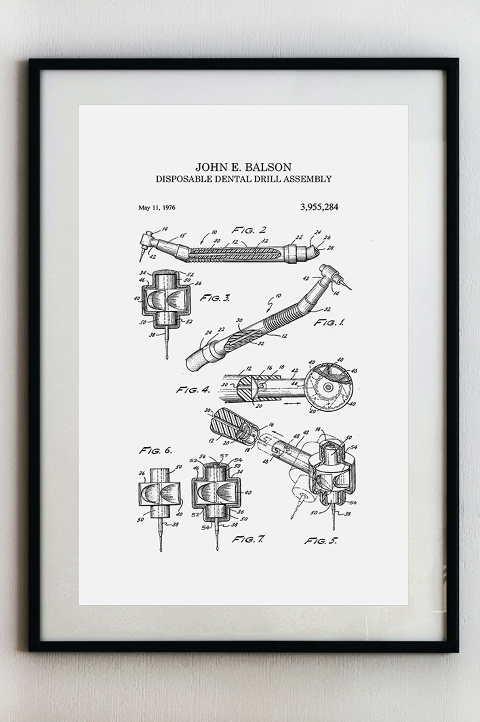 Jednorázová sestava pro zubní vrtačku - Plakát A3