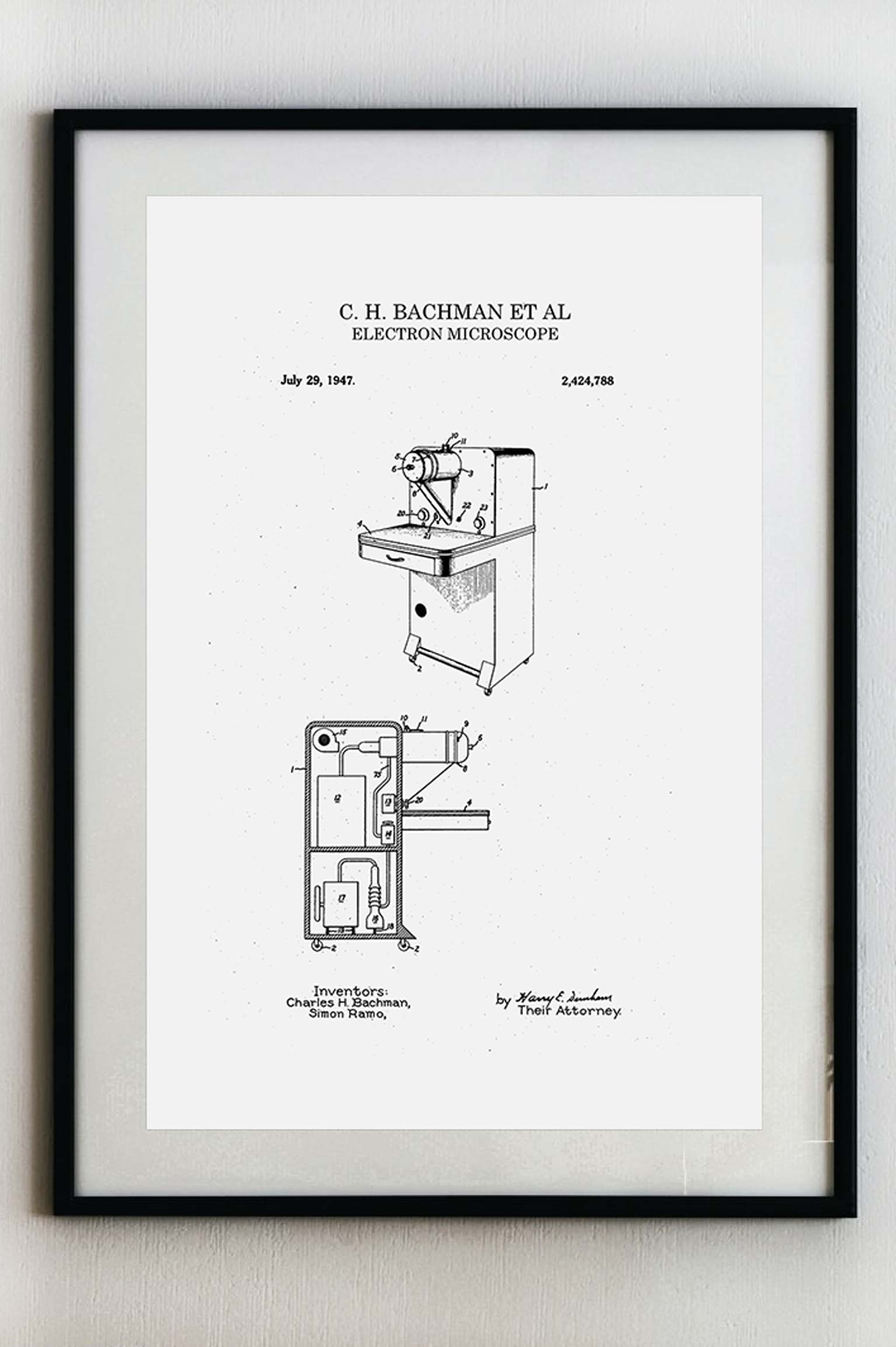 Elektronový mikroskop - Plakát A3
