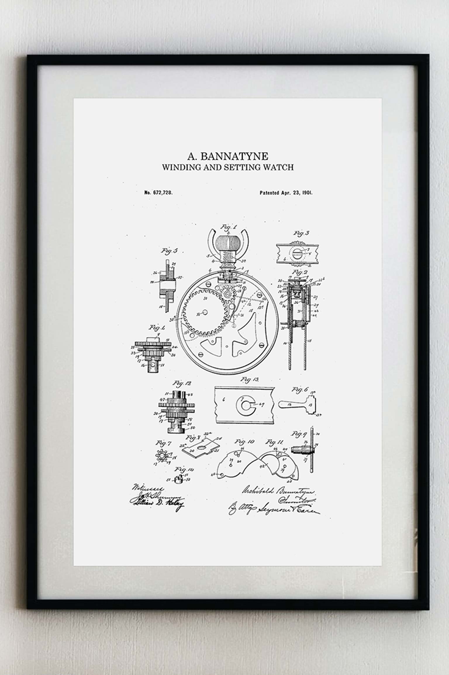 Strojek kapesních hodinek - Plakát A3