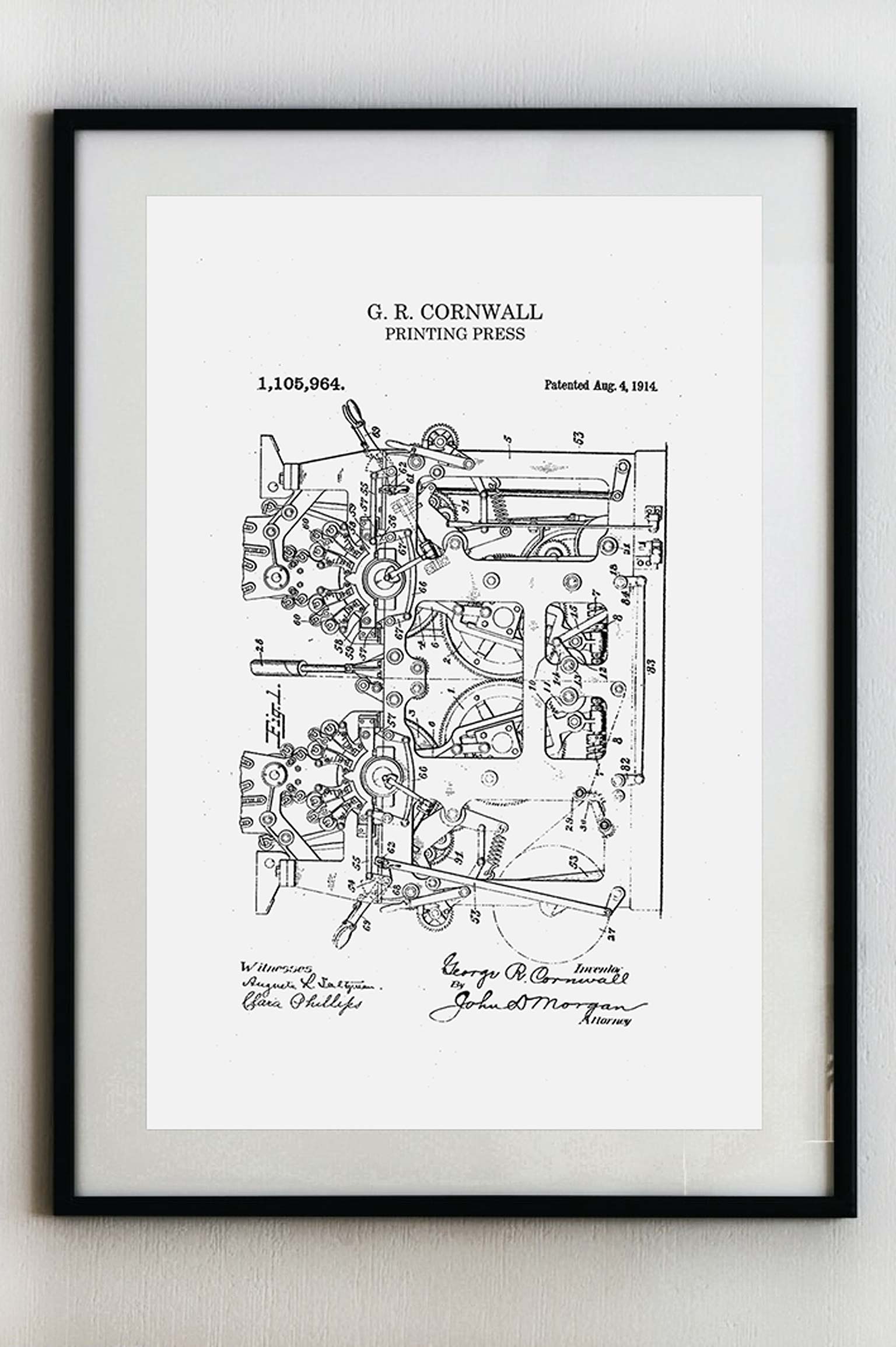 Tiskový stroj - Plakát A3