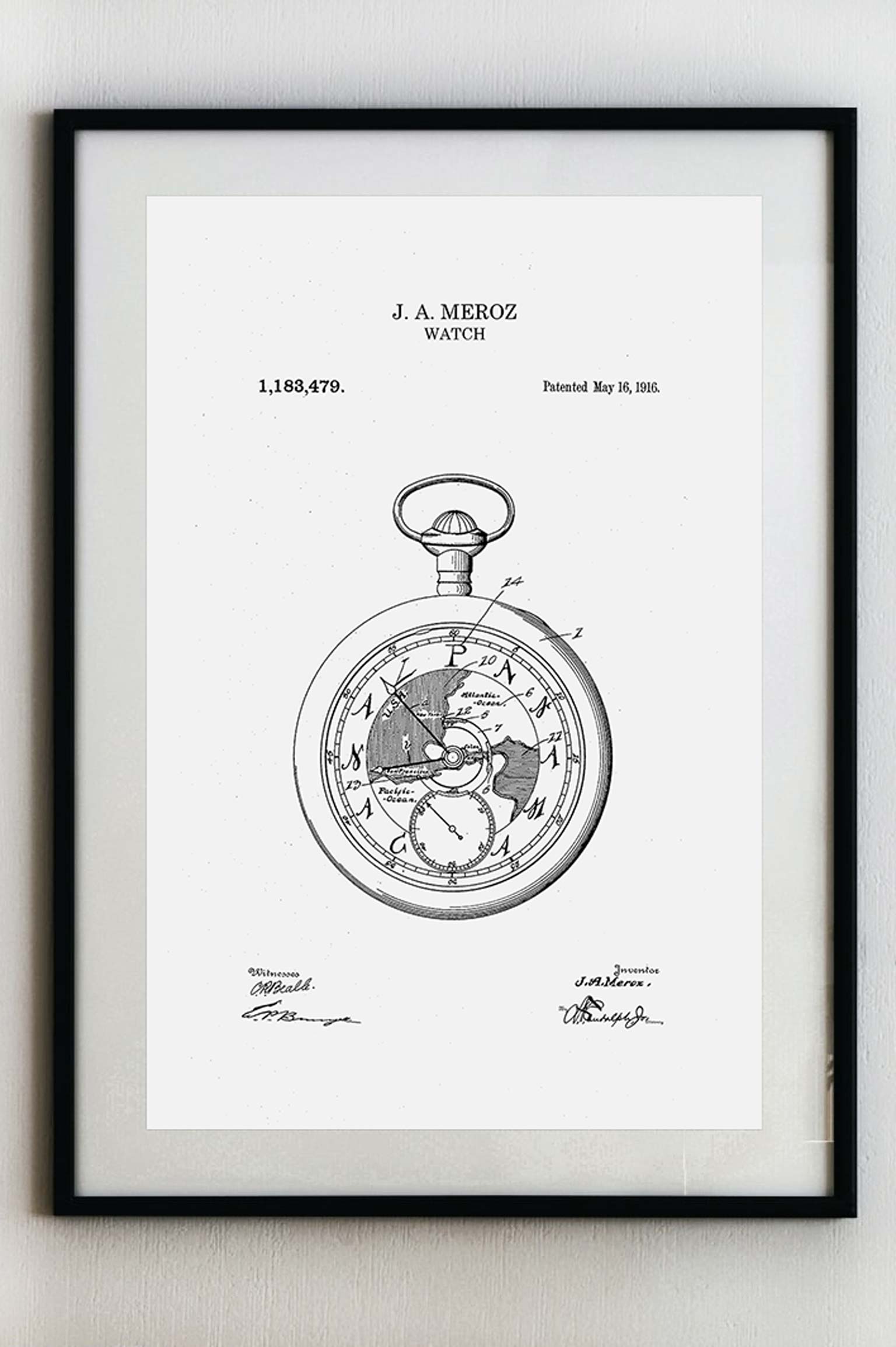 Kapesní hodinky - Plakát A3