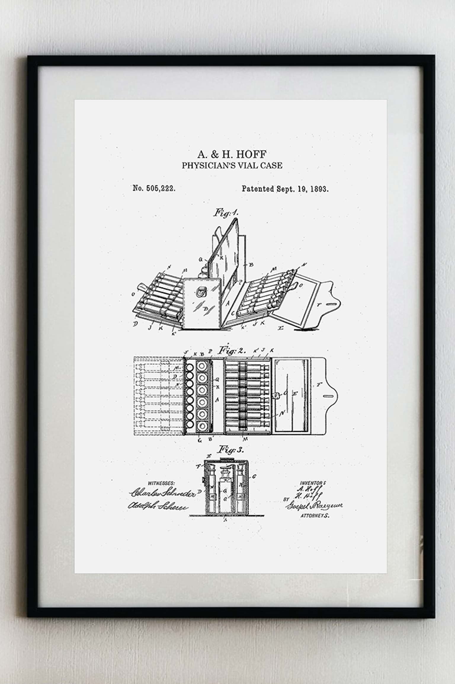 Kufřík na ampule - Plakát A3
