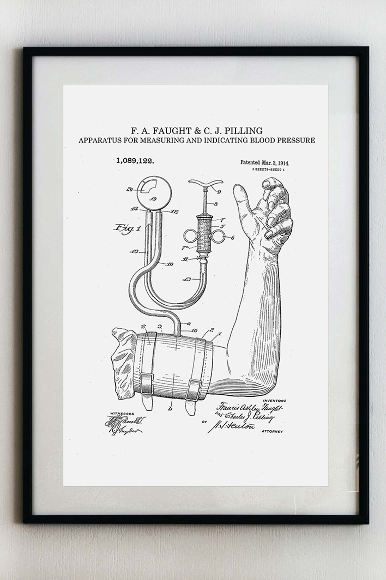 Zařízení pro měření krevního tlaku - Plakát A3