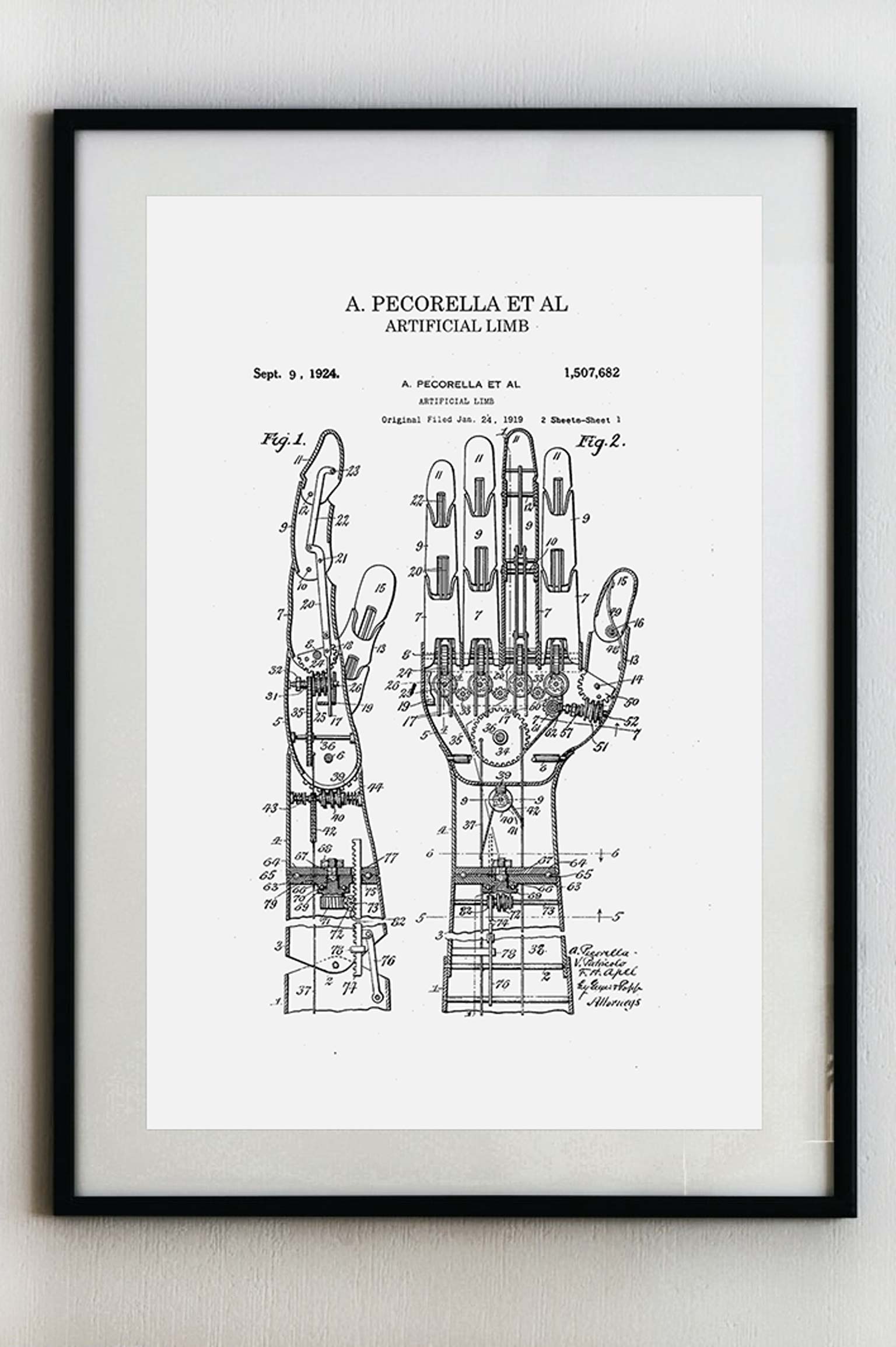 Mechanická protéza - Plakát A3