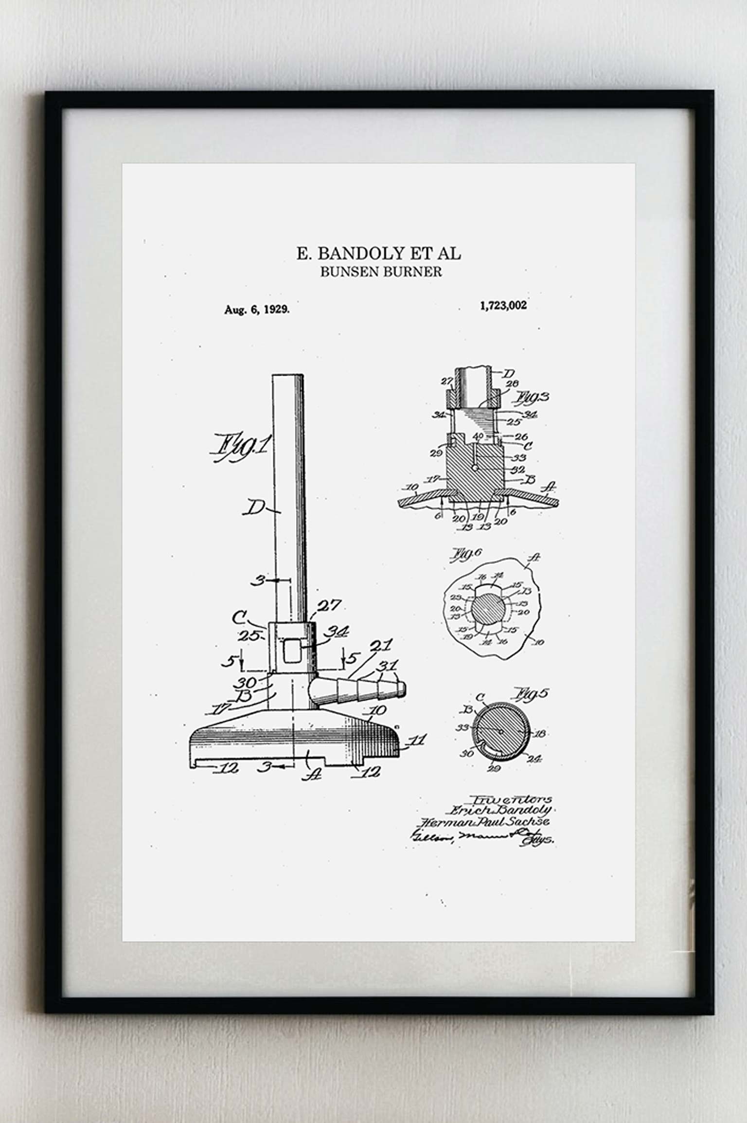 Bunsenův hořák - Plakát A3