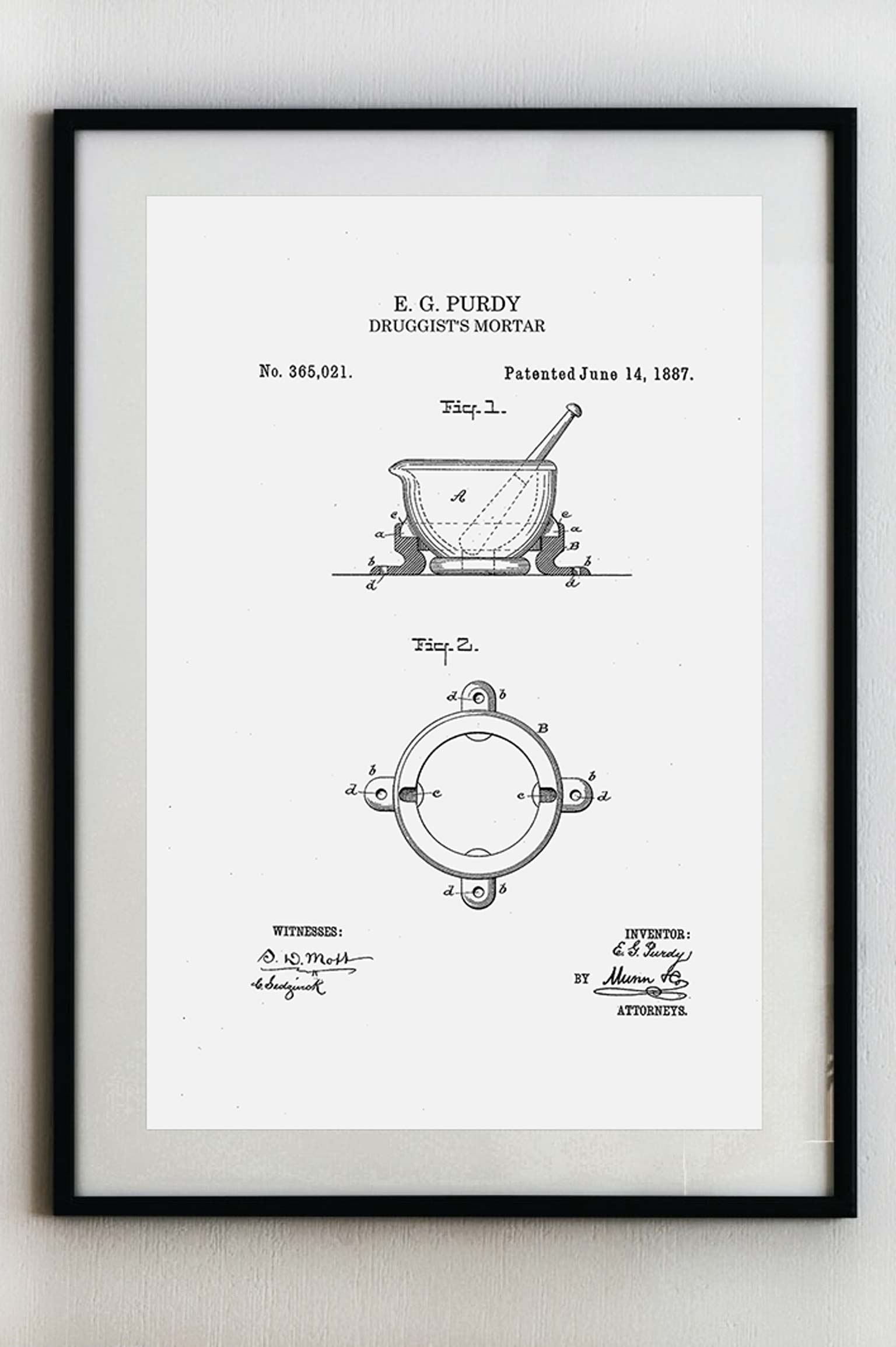 Farmaceutický hmoždíř - Plakát A3