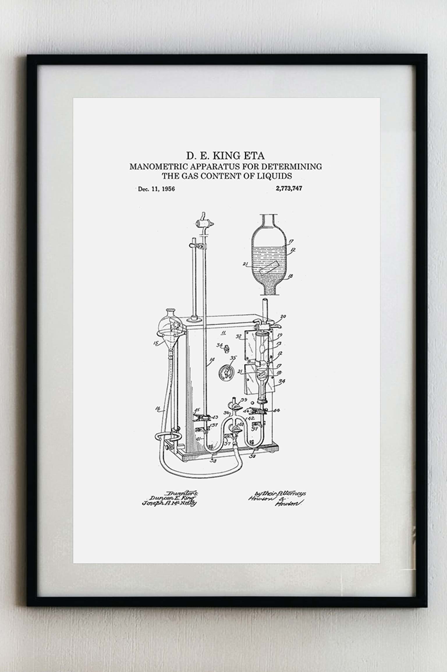 Zařízení pro stanovení objemu plynu - Plakát A3