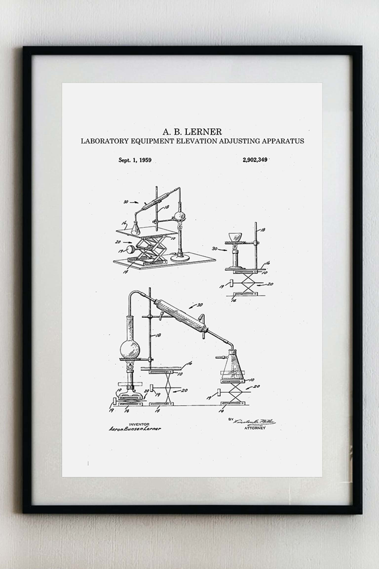 Laboratorní zdvižák - Plakát A3