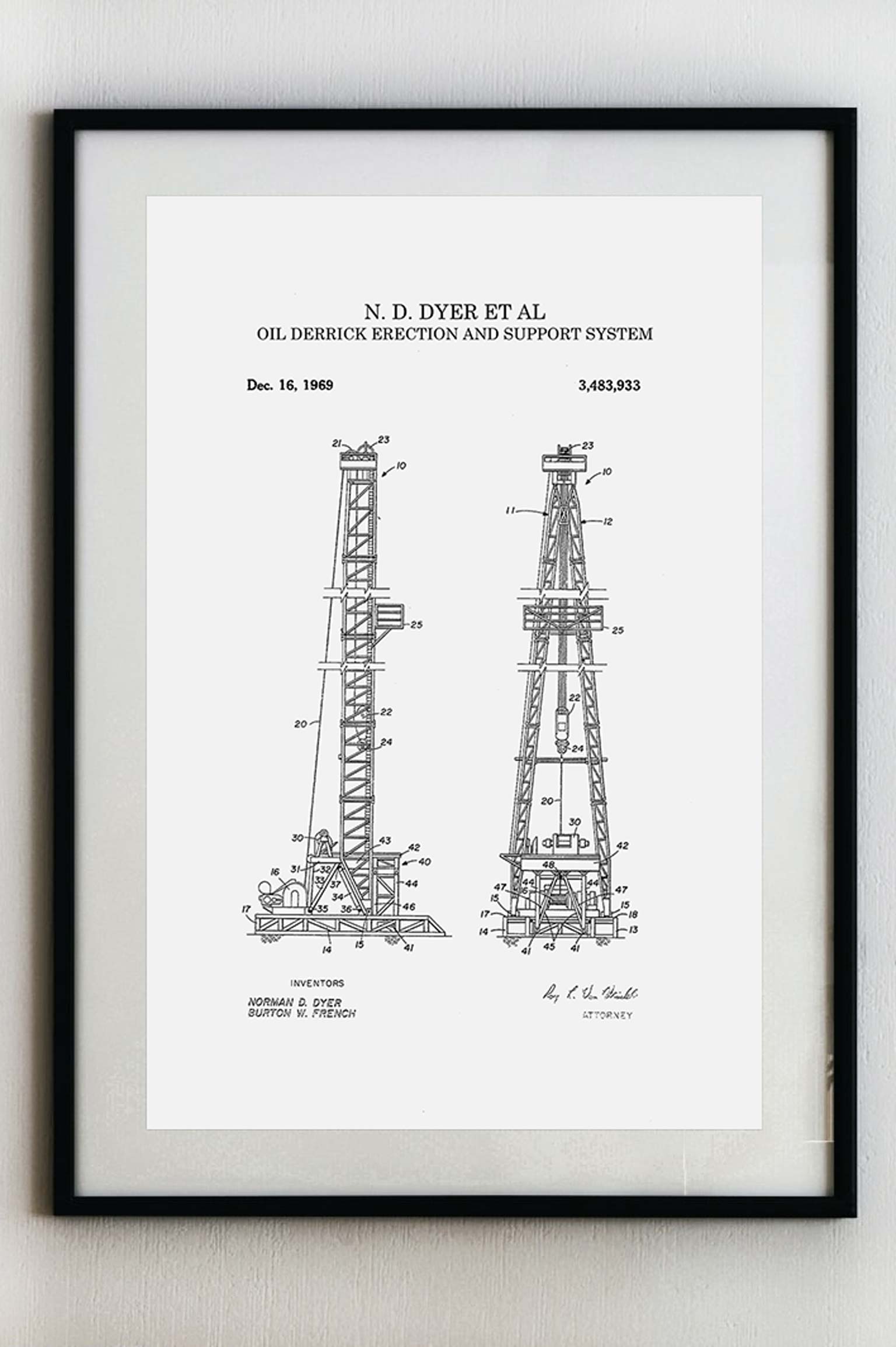 Ropná plošina - Plakát A3