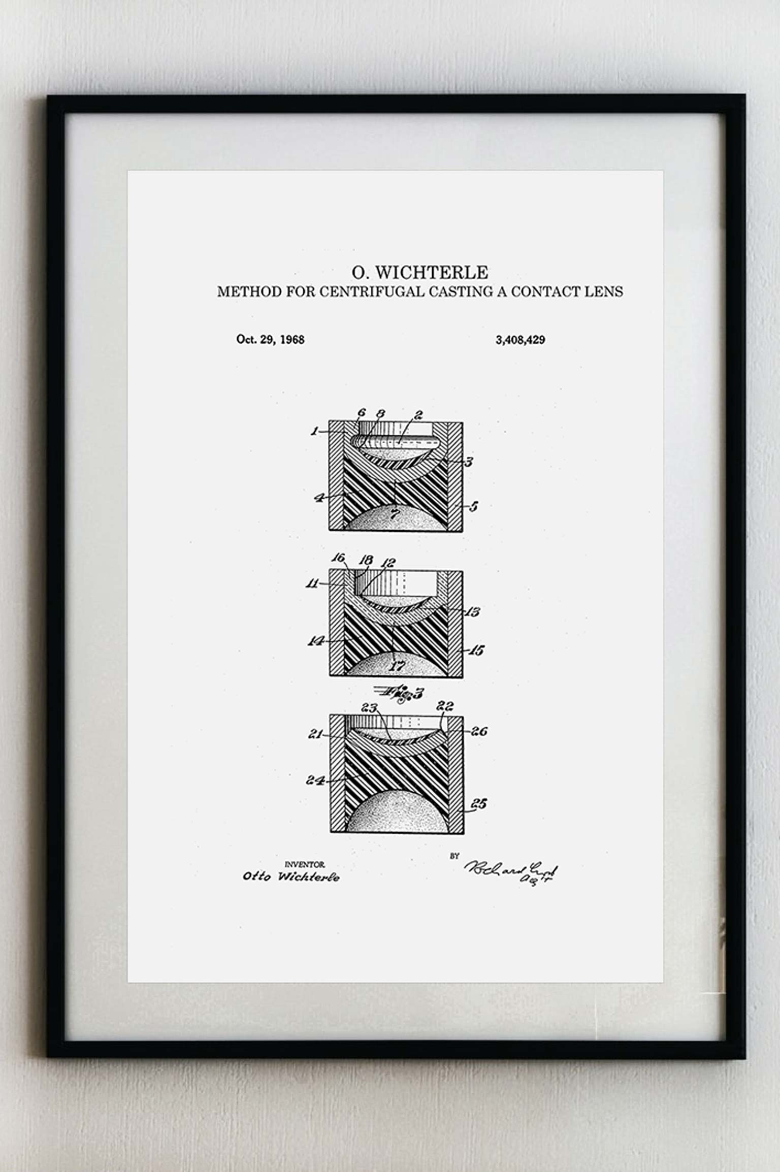Wichterleovy kontaktní čočky - Plakát A3