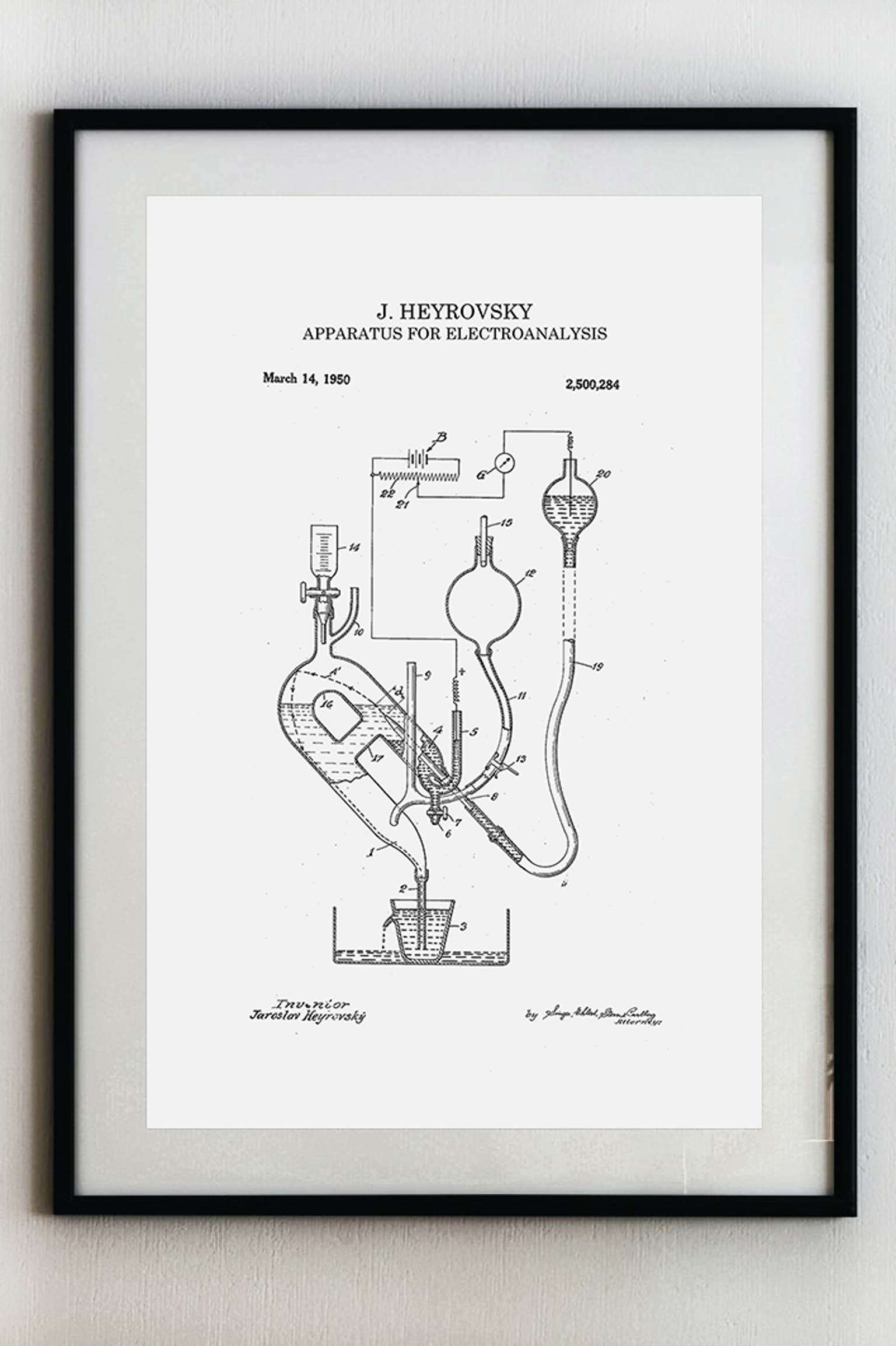 Heyrovského polarografie - Plakát A3