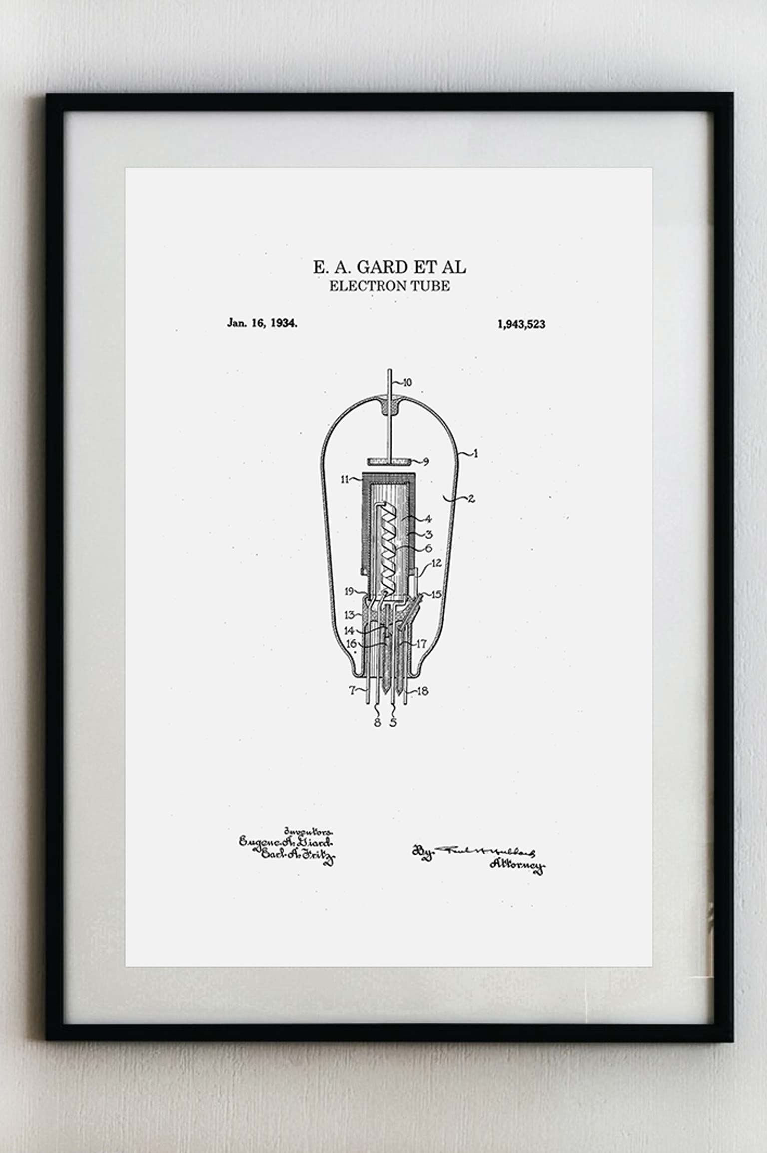 Elektronová trubice - Plakát A3