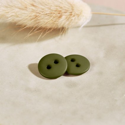 Classic Matte Buttons Ivy Green 21357