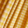 Gingham Off White Lemon Fabric 20254