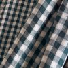 Gingham Off White Smokey Fabric BCI bavlna