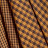 Gingham Night Ochre Fabric 19488