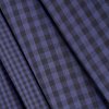 Gingham Night Cobalt Fabric 19498