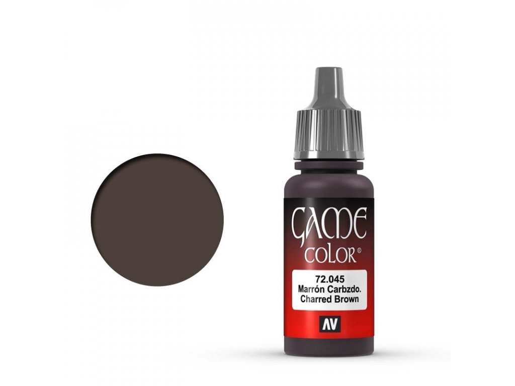 Vallejo Game Color 72045 Charred Brown (17 ml)
