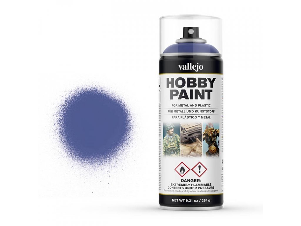 Vallejo Hobby Spray Paint 28017 Ultramarine Blue (400ml) Materialpro3d.cz