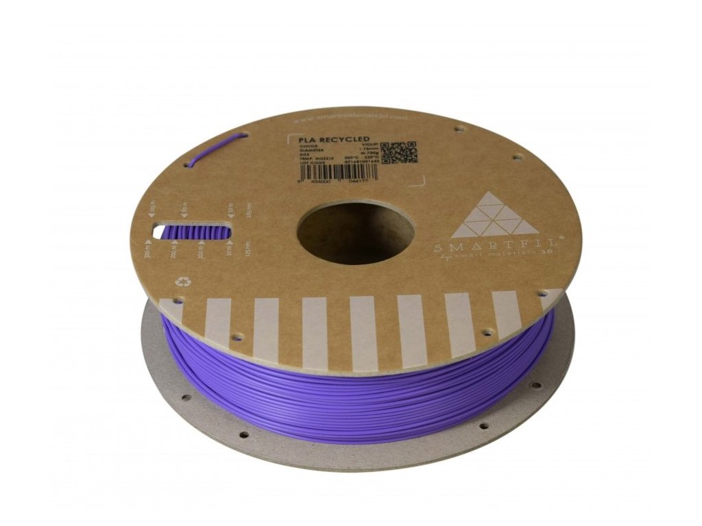 PLA filament z recyklátu fialový 1,75 mm Smartfil 0,75kg Materialpro3d.cz
