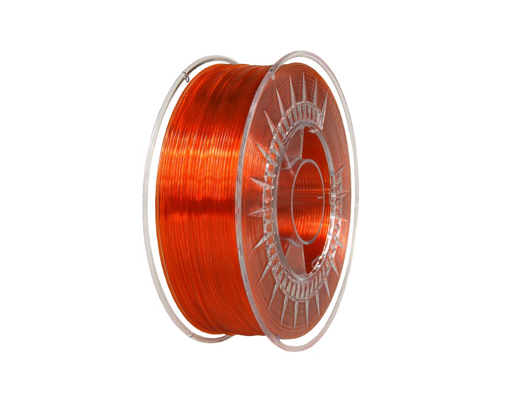 PET-G filament 1,75 mm jasně oranžový transparentní 2 Devil Design 1 kg