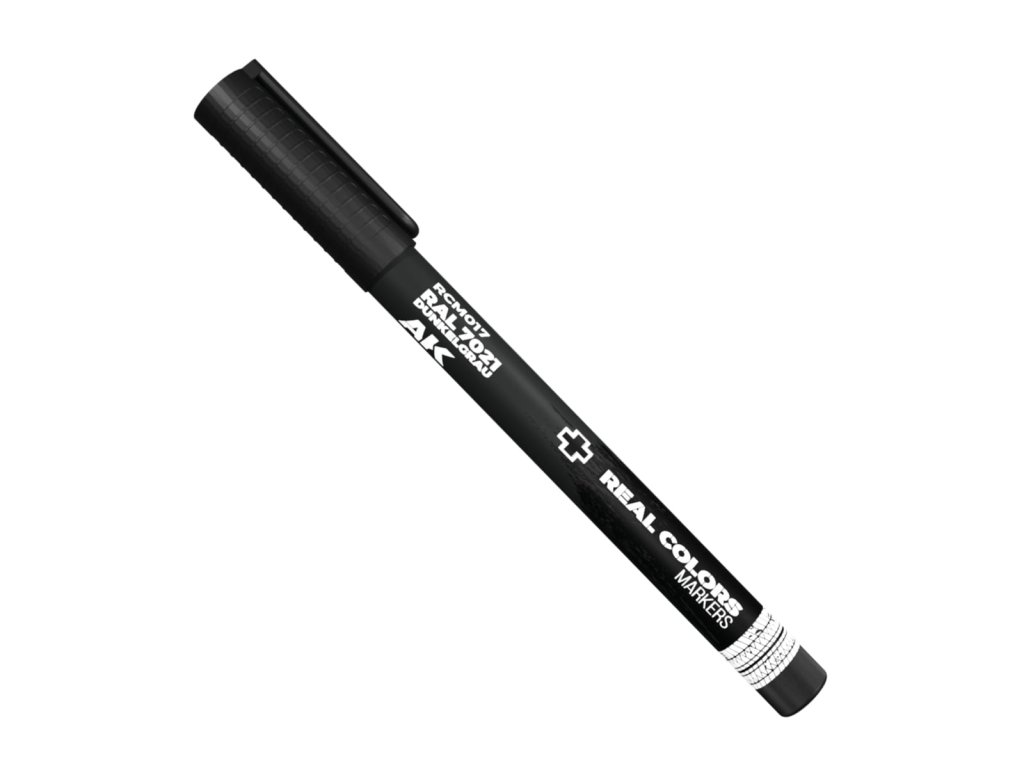 AK Interactive fix Real Colors Marker RAL 7021 Dunkelgrau RCM017