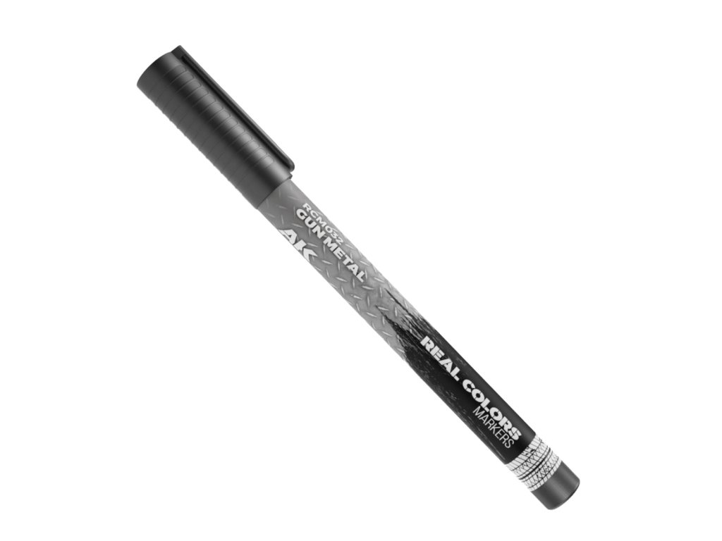 AK Interactive fix Real Colors Marker Gun Metal RCM032
