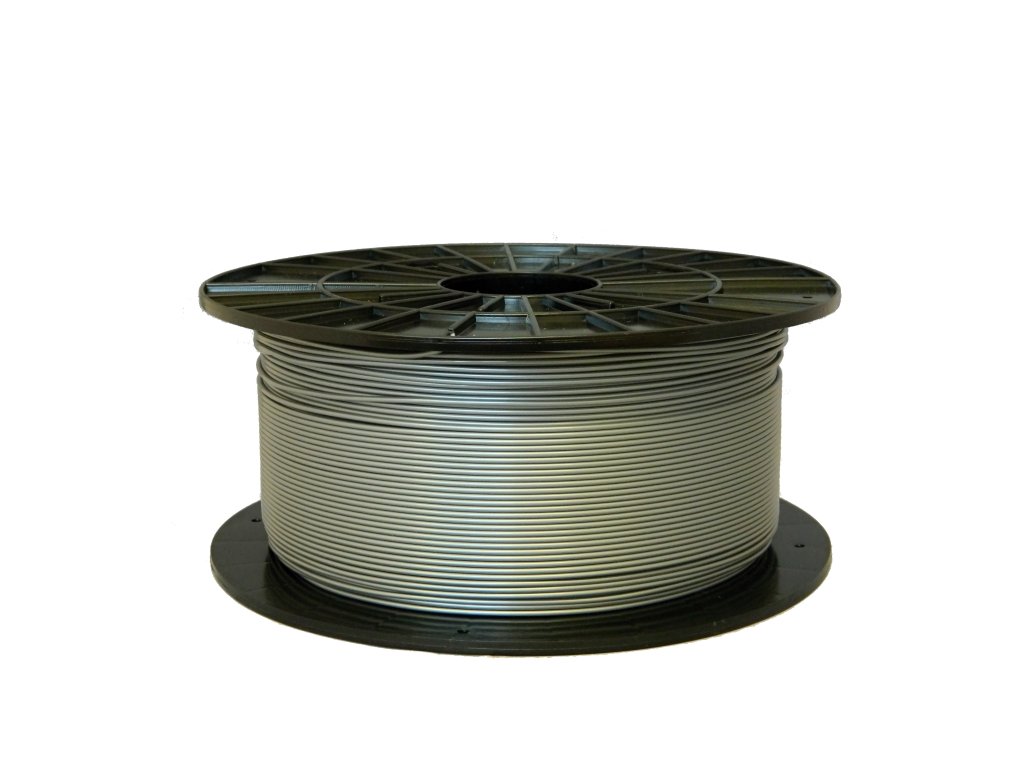 PLA tisková struna stříbrná 1,75 mm 1 kg Filament PM