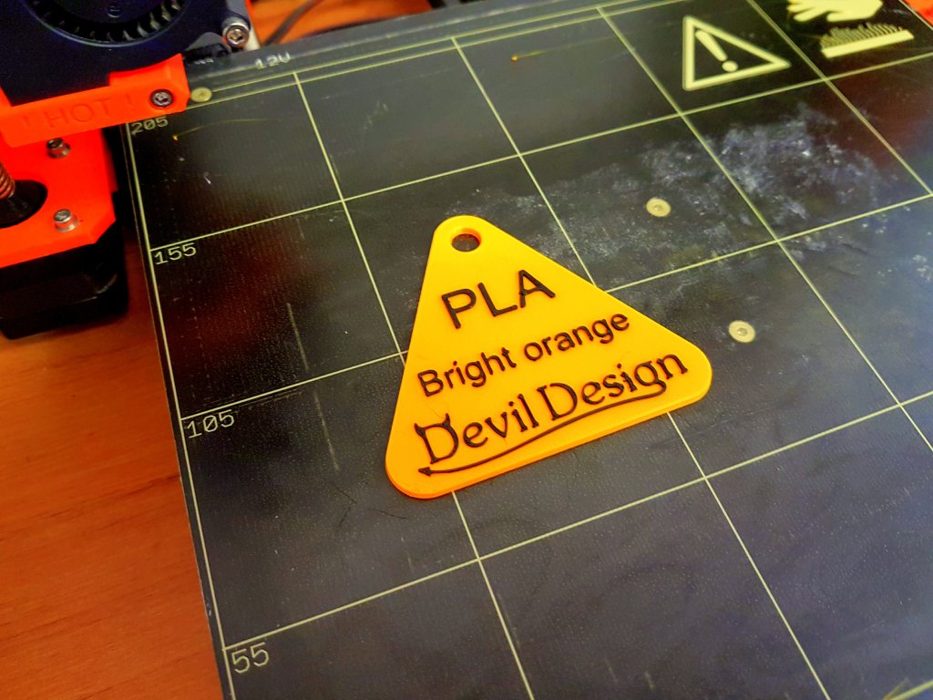 ASA filament bright orange 1.75 mm Devil Design 1 kg