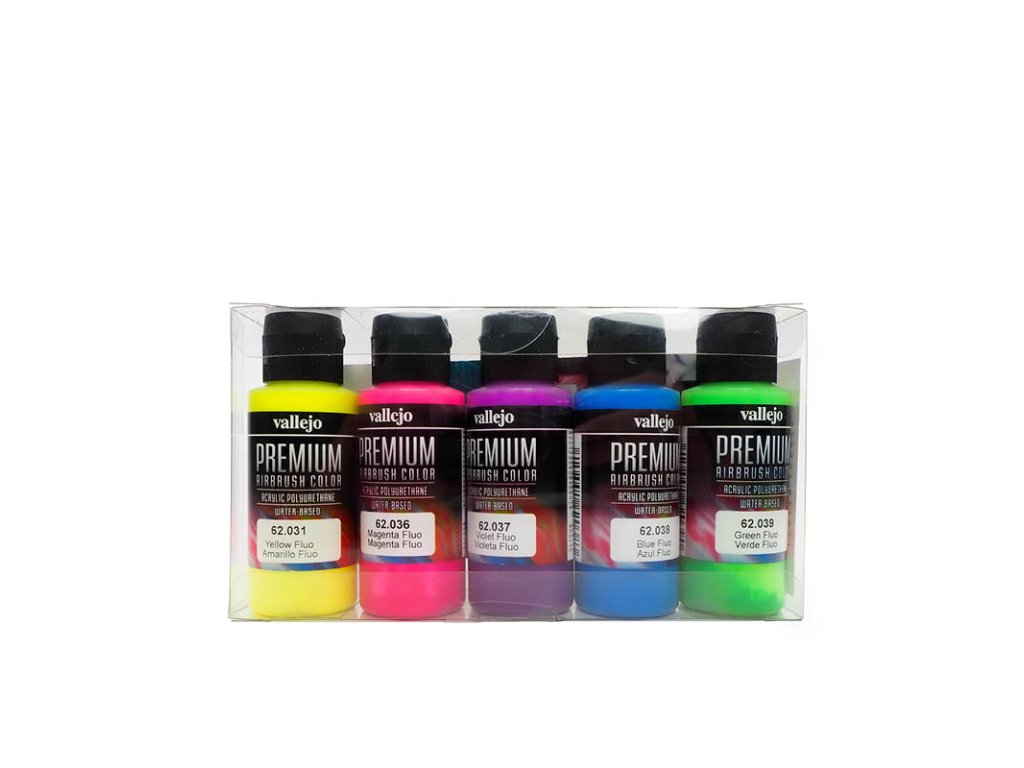 Vallejo PREMIUM Color - Fluorescent Color Set (5x60ml)