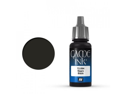 game color vallejo black ink 72094