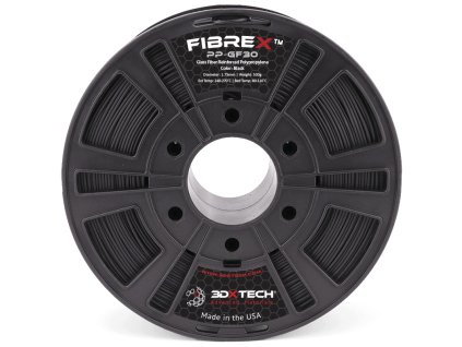 FIBREX PP GF30 filament černý 1,75 mm 3DXTECH 500 g