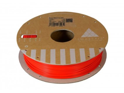 PLA filament z recyklátu červený 1,75 mm Smartfil 0,75kg
