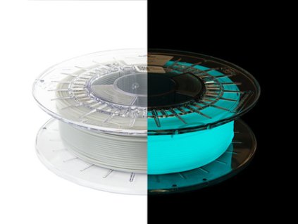 Filament PET-G Glow in the Dark 1 75mm BLUE 0,5 kg Spectrum