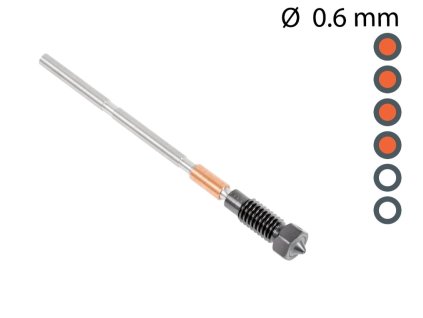 Prusa Nextruder tryska ObXidian 0,6 mm