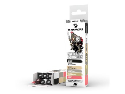 AK PLAYMARKERS SET AKM102 SKELETONS & ZOMBIES (6x)